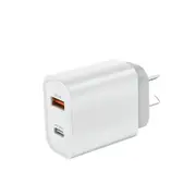20W Dual Port USB Fast Charger USB-C & USB-A Power Adapter PD QC 3.0 W