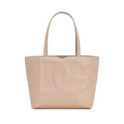 [Dolce & Gabbana] Dolce & Gabbana Small DG Logo Tote Bag ONE SIZE NEUTRALS