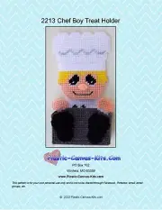 Chef Boy Treat Holder-Plastic Canvas Pattern or Kit