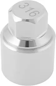 Briny River 1pc 316 Locking Wheel Nut Key Anti Theft Locking Wheel Nut Key 316 Wheel Lock Nut Socket Adapter Lug Nut Locking Tool Compatible with Mercedes Benz