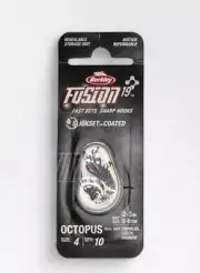 Berkley Fusion Fast Sets Sharp Hooks Octopus Size 4 10 Count