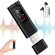 Digital Voice Recorder, 64GB USB Voice Activated Recorder with Playback, Mini...