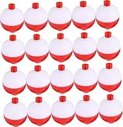 Abaodam Ball Float Ring for Sea Fishing Durable Plastic Luya Accessories Lightweight Compact Red White Fishing Supplies for Enthusiasts