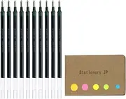 Uni-ball UMR-10 Refills for Signo Gel Ink Ballpoint Pen, UM-153, 1.0mm, Black Ink, 10-Pack, Sticky Notes Value Set