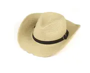 C01 Men and Women Western Cowboy Hat Tide Beach Hat Sunscreen Big Brim Hat Summer Small Gift Hat Sunshade Straw Hat