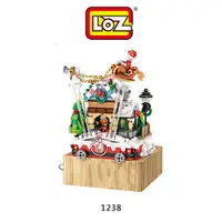 在飛比找蝦皮商城優惠-LOZ mini 鑽石積木-1238 聖誕屋音樂盒 聖誕節 