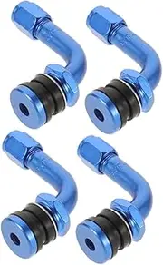Luxshiny 4pcs Aluminum Alloy Tire Valve Stems Straight Valve for Tubeless Tires Easy Inflation/deflation Car Accessories