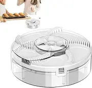 Automatic Fly Catcher | Electric Fly Trap Catcher Device Indoor,Rechargeable Rotating Flying Control Silent Repel Tool Gnat for Balcony Patios Kitchen