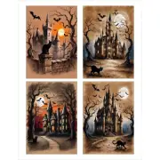 Junk Journal Ephemera Halloween Scrapbooking Card Toppers Journal Cards Collage
