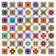 QUINTESSENTIAL STARS - 101" - Pre-cut Quilt Kit by Quilt-Addicts King size`