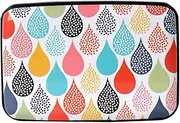 [Kaabao] Aluminum Wallet RFID Blocking Slim Metal Credit Card Holder Hard Case (Water Drops Dots)