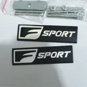 2x Black Matte F-SPORT Metal Front Grille Badge Emblem FSPORT Turbo Engine Coupe (for: Fiat)