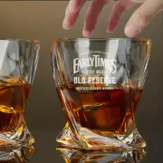 Custom Engraved Early Times Old Reserve Whiskey Glass – 10 oz Twisted Rocks