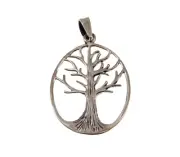 Handcrafted Solid 925 Sterling Silver Cut Out Tree of Life Pendant