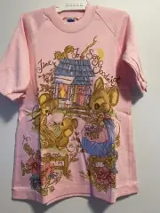 BONDS Nightgown Pink Long Sleeve Size 00 Mouse Mice Say Goodnight NEW Australia