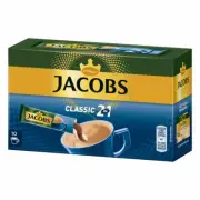 Jacobs 2in1 Instant Coffee Sticks, Pack of 5, 5 x 10 Single Servings