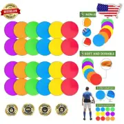 Versatile 9-Inch Floor Dots for Agility Training - Safe & Sturdy Rubber Markers