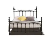 Modern Classic Julia King Single Metal Bed Frame Black