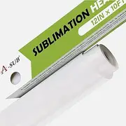 A-SUB HTV Double Lenght Sublimation Heat Transfer Vinyl for Cotton 12" X 10FT Suitable for Cricut & Silhouette with Exceptional 98% + Transfer Rate