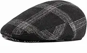 [GerRit] Men's Beret Hats Men Winter Flat Caps Hats Beret Hat Retro Newsboy Hat Mens Hat Flat Cap (Color : A, Size : L)