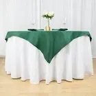 HUNTER GREEN 54" Premium Quality SQUARE POLYESTER TABLECLOTH Wedding Party