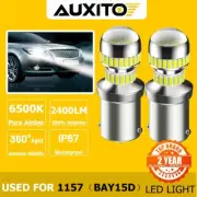 2x 1157 BAY15D 33-SMD LED Tail Brake Stop Reverse Turn Signal Light Bulbs White (for: Volvo)