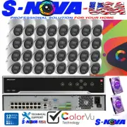 Hikvision 32CH 8MP Security IP Camera CCTV System 16PoE 4K NVR 2MP ColorVu
