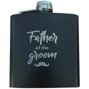 Wedding Hip Flask Father of the Groom Gift Present Favours Toasting Glasses