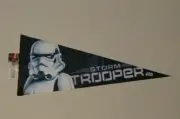 STAR WARS STORM TROOPER ROLL UP FELT PENNANT 12"x 30" NU