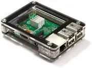 Zebra Black Ice Case USA Kit Raspberry Pi 3B+, 3, Pi 2 och B+