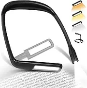 YUKAIONE Rechargeable Bed Reading Light, 2 Portable Led Clip-On Reading Light with Timer, Eye Protection, Long-Lasting Reading Light, Light for Work and Study Needs