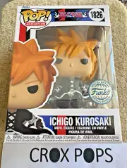 ICHIGO KUROSAKI FE 1826 BLEACH Funko Pop Vinyl New in Mint Box + Protector