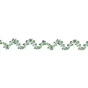Shamrock Gleam And Flex 25 Foot Garland Wired Decoration St. Patrick's Day