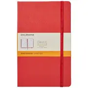 Moleskine Classic Hardcover Ruled Large 240pg Notebook Red
