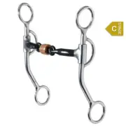 776 Reinsman All-Around 7/16 Inch Sweet Iron Snaffle Bit Copper Roller 5 Inch