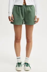 COTTON ON BODY Plush Essential Gym Short in Emerald Forest at Nordstrom, Size Medium