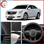 For Cadillac XTS Black Alcantara Car Steering Wheel Cover All Seasons Anti-skid