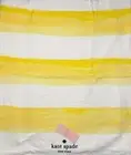 KATE SPADE NEW YORK OVERSIZED BEACH TOWEL ~ YELLOW & WHTE STRIPED ~ 40" x 70"