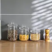 3pc Glass Canister Set with Lids