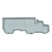 SEMI TRUCK WITH TRAILER SIDE VIEW COOKIE CUTTER USA PR5281