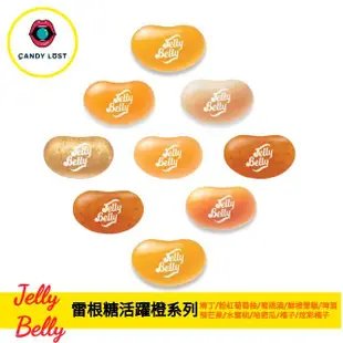 嘗甜頭 附發票 Jelly Belly 美國雷根糖活躍橙系列 100公克 JellyBean 吉力貝 天然色素