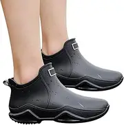 Keyubria Mens Rain Boots - Rain Shoe Cover Non-Slip Shoe Protectors - Shoe Rain Covers Reusable Rain Galoshes Boot Rain Covers for Rainy Snowy