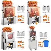 VEVOR Commercial Orange Juicer Machine 120W Juice Squeezer Extractor Filter Box