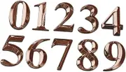 LALAFINA 10pcs Number Signboard for Indoor Use Stylish Doorplate Digits One of Each Easy to Install Address Plaque for