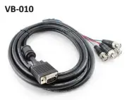 10ft SVGA HD15 to 5-BNC M/M Triple-Shielded Monitor Cable w/ Ferrite Core VB-010