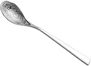 lskdnrufh Spoon 304 Stainless Steel Pasta Spoon Chinese Style Gold Silver Embossed Soup Split Vegetable Spoon Soup Spoon Tablespoon (Silver)