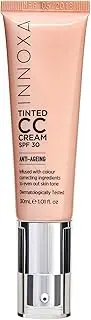 Innoxa Anti-Ageing Tinted CC Cream Colour Correcting SPF 30 Cruelty Free Everyday Makeup - Light
