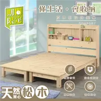 在飛比找蝦皮商城優惠-【YUDA】實木床架 懂生活 松木床架 全實木六分床板 3.