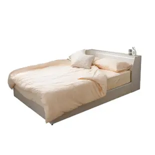 【完美主義】Kim日系鋁條收納單人3.5尺床架兩件組(含床頭片床箱/無床墊/床頭收納/單人床架)