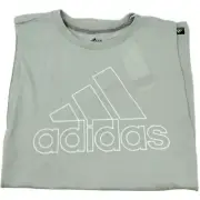Adidas Climalite Flock Badge Of Sport Tank DM4420 Women's Large Ash Green White